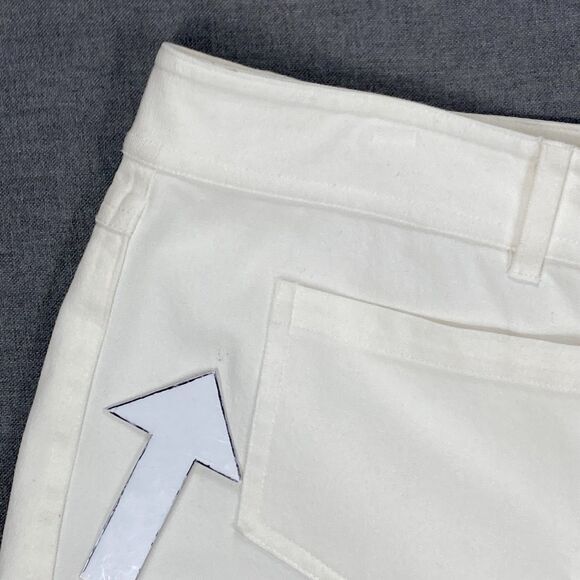 Peck And Peck Weekend Capri Pants Womens Sz 16 Ivory Straight Leg Casual Neutral - Picture 14 of 14